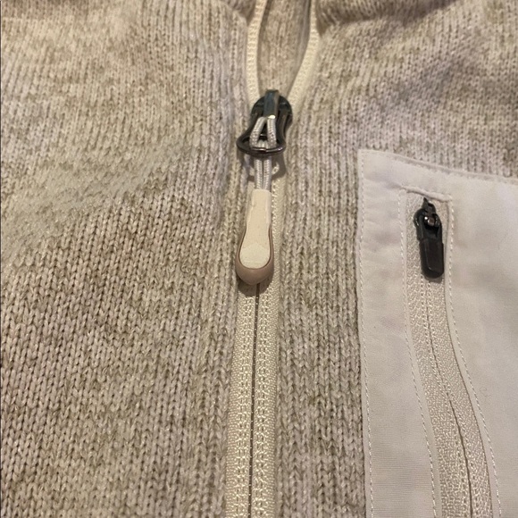 LL Bean Sweater Fleece Mens Gorpcore Vest Beige Size XL - Picture 3 of 9